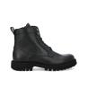 Other image of Lace up zipped boot with buckles - Scott - Grained leather - Black