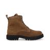 Other image of Lace up zipped boot - Scott - Suede leather - Chestnut brown